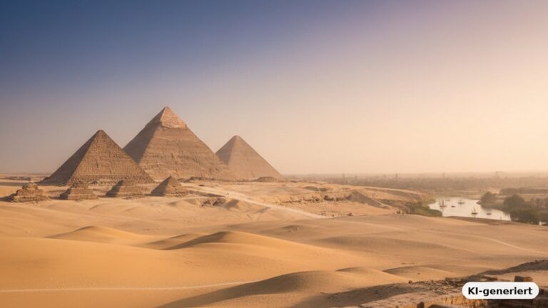 Ägypten. Die Welt der Pyramiden und Pharaonen erkunden. – KI-generiertes Symbolbild