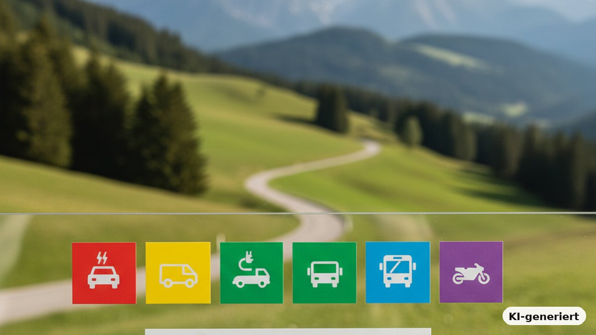 KI-generiertes Bild: Das Umweltpickerl für Österreich. Alle Infos