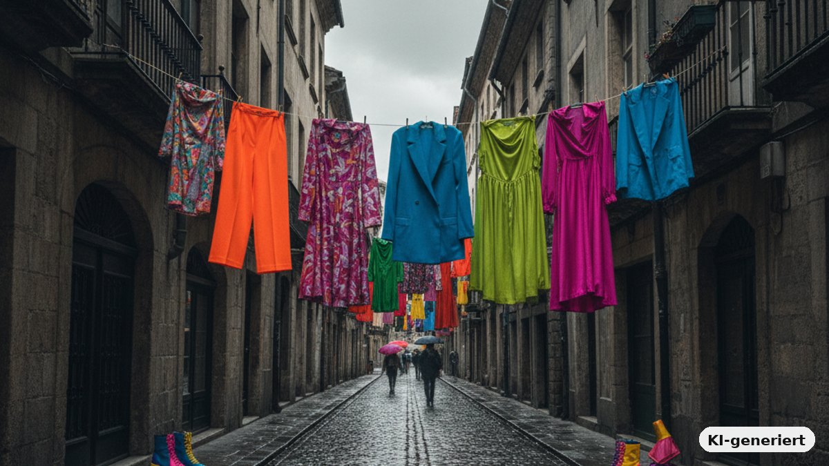 KI-generiertes Bild: Düster, vintage und knallig bunt: So wird der Fashion-Sommer 2023