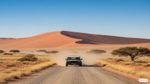 Namibia als Selbstfahrer: Strecken, Fahrzeug und Etappenplanung – KI-generiertes Symbolbild