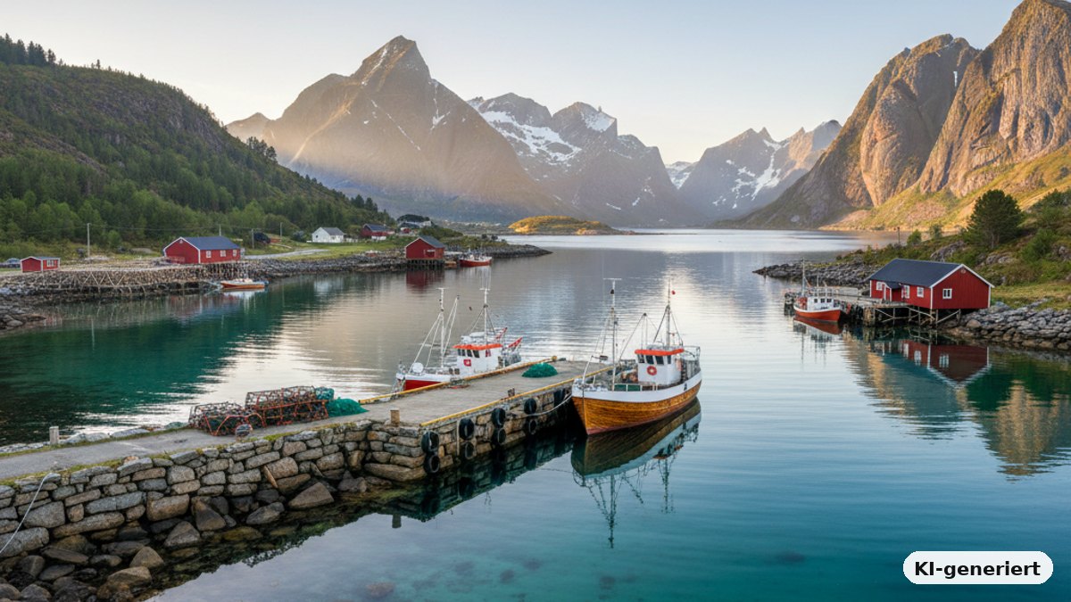 KI-generiertes Bild: Norwegen – kenn ich nur aus meinem Angelforum