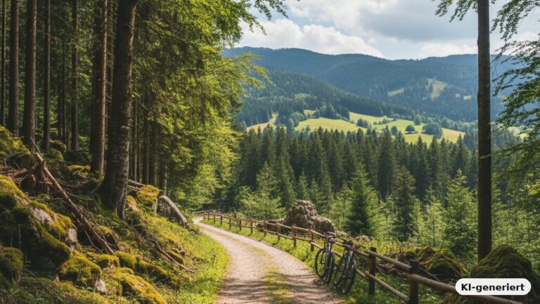 Radtouren im Bayerischen Wald – KI-generiertes Symbolbild