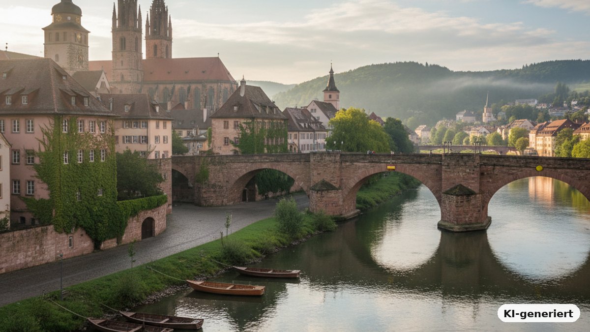 KI-generiertes Bild: Regensburg – Wenn Geschichtsbücher zum Leben erwachen