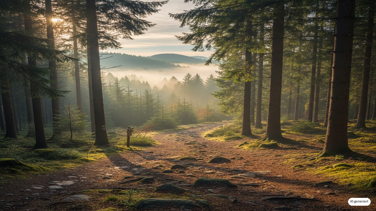 Mehrtagestouren im Schwarzwald: Etappen, Unterkünfte, Ausrüstung – KI-generiertes Symbolbild