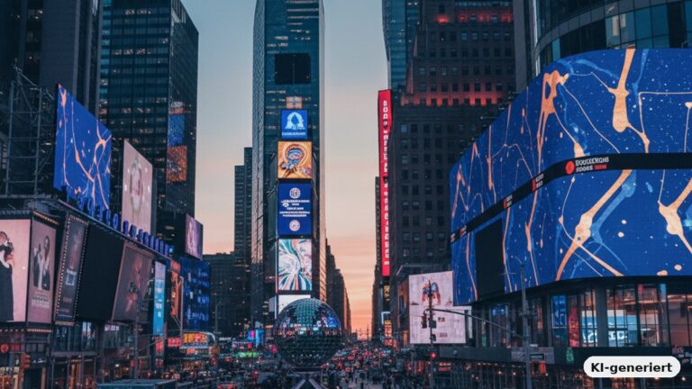 Silvester in New York – die Mutter aller Silvesterpartys – KI-generiertes Symbolbild