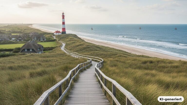 Urlaub an der Nordsee – wo sind die schönsten Orte? – KI-generiertes Symbolbild