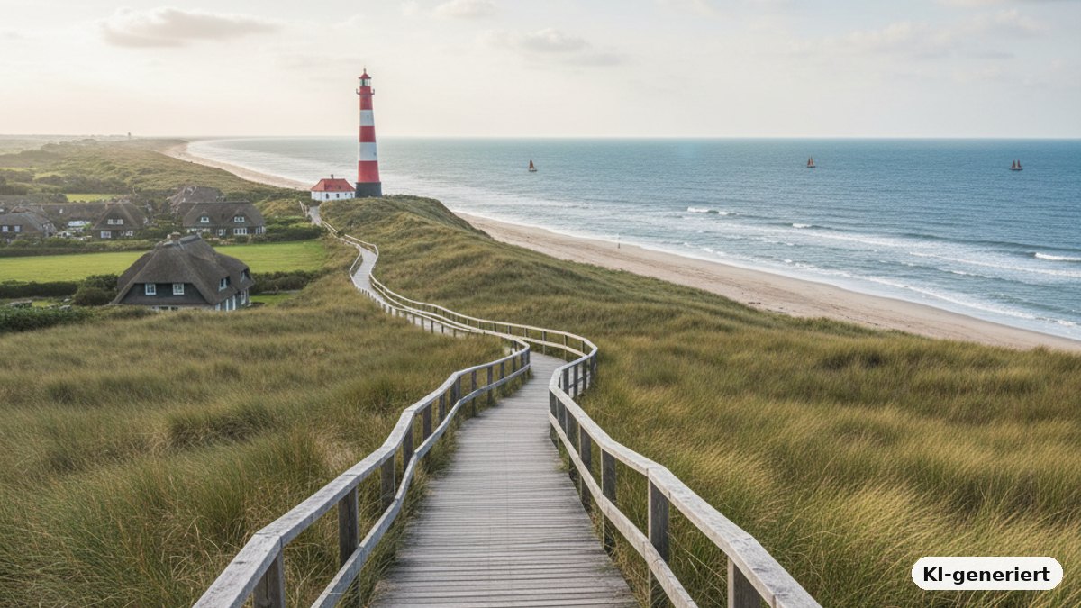 KI-generiertes Bild: Urlaub an der Nordsee – wo sind die schönsten Orte?